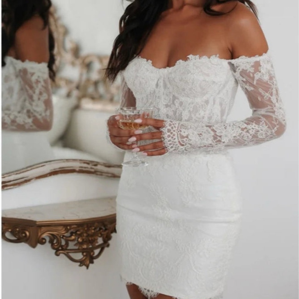 Vince White Lace Dress